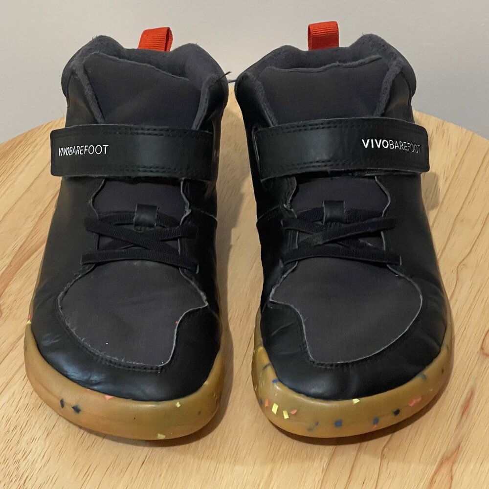 Vivobarefoot  Primus Ludo Hi Bootie Obsidian US4.5/EU36